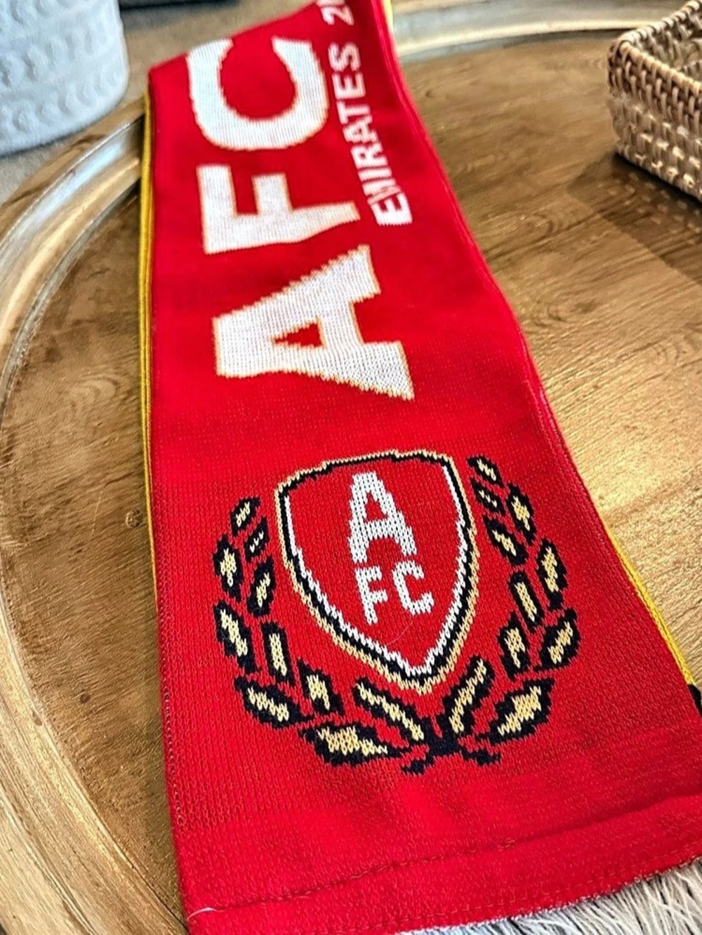 VTG Arsenal FC vs Watford FC Half-and-Half Matchday Scarf April 2016 FA Cup
